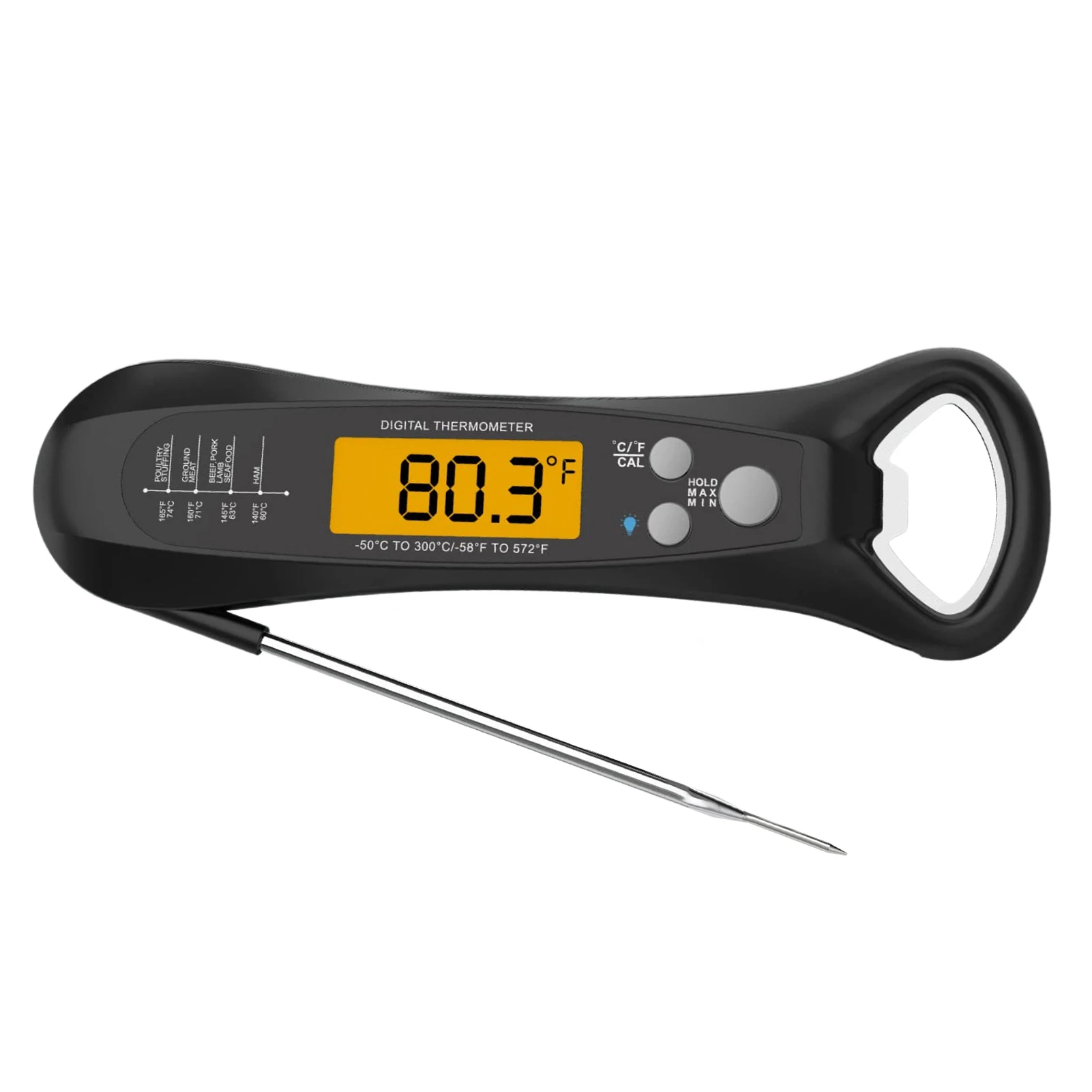 

Instant Read Meat Thermometer Waterproof Ultra Fast Digital Food Water Milk Thermometer For Outdoor Cooking BBQ And Kitchen