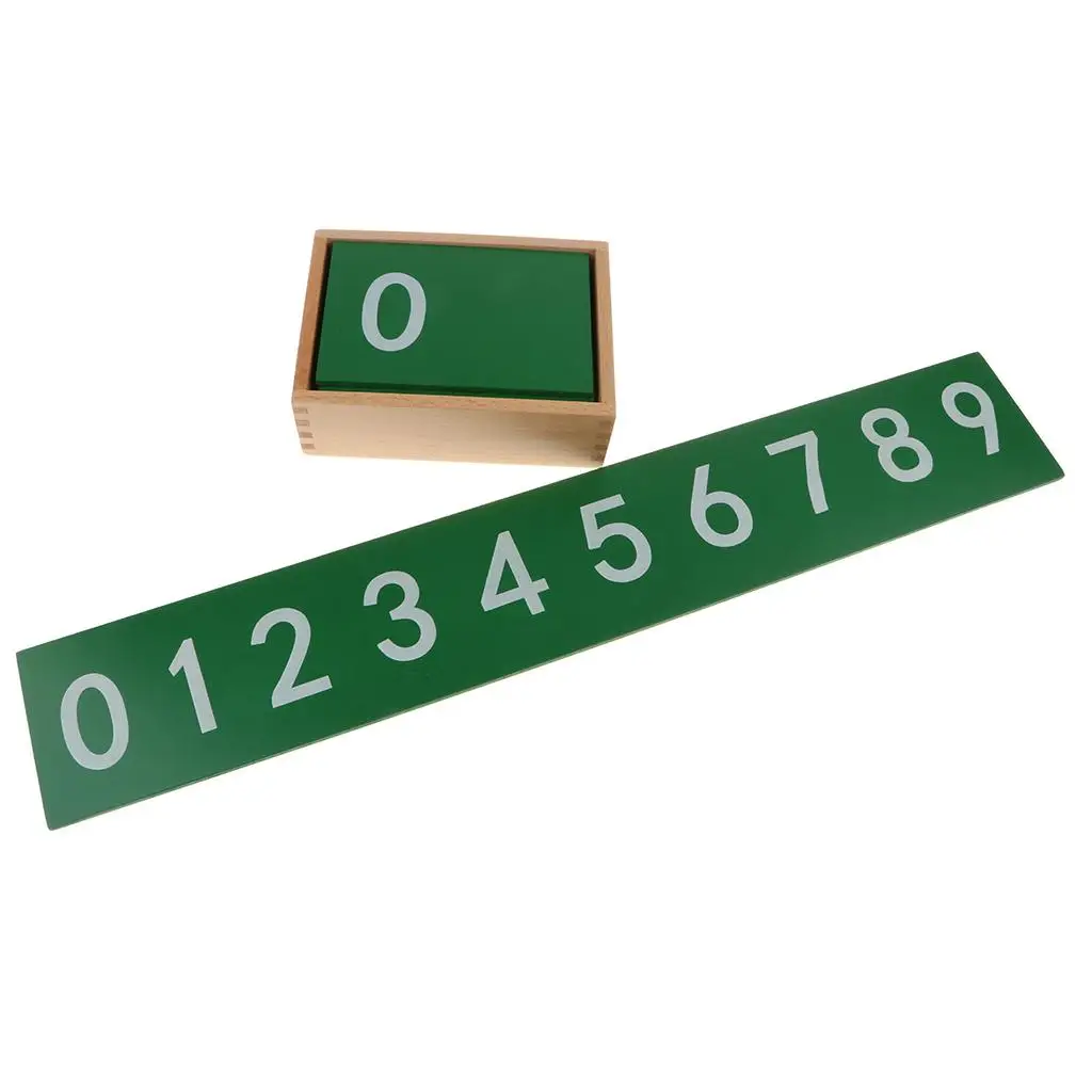 

MONTESSORI MATH TEACHING 0~9 NUMBERS LEARN BOARDS toy for kids PLAYSET