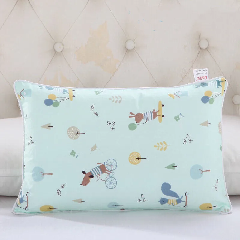 Fashion Hot 100% Cotton Baby Girl Boy Kindergarten Children Pillow Case Kid Cartoon Animal Pattern Pillow Cover 30x50cm