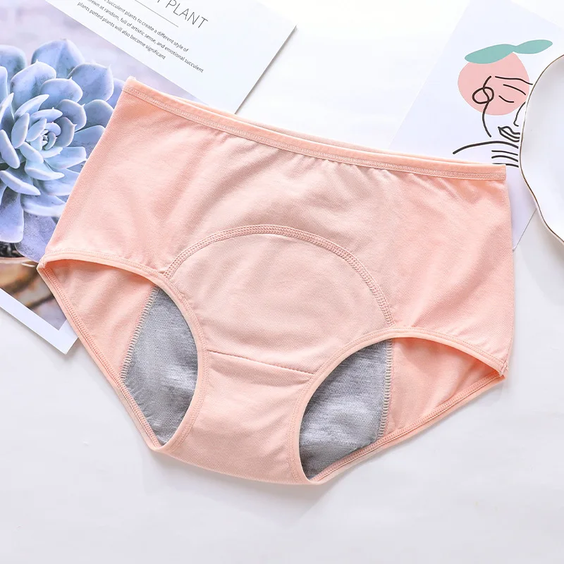 

Нижнее белье женское хлопковое, дышащие непротекающие трусики для менструации, большие размеры 3XL