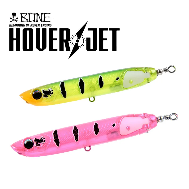 Bone Hoverjet 16G 100MM Water Surface Pencil Popper Long Shot Lure Bait Bomber Topwater Lures For Fishing Bait Artificial