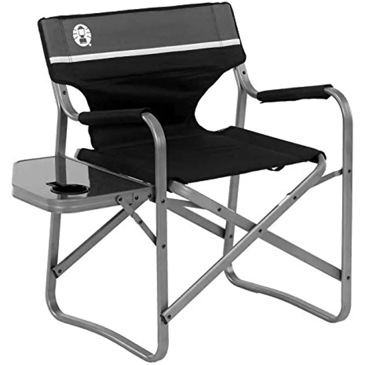

Camp Chair with Side Table | Folding Beach Chair | Portable Deck Chair for Tailgating, Camping & Outdoors Beach Chair Foldable