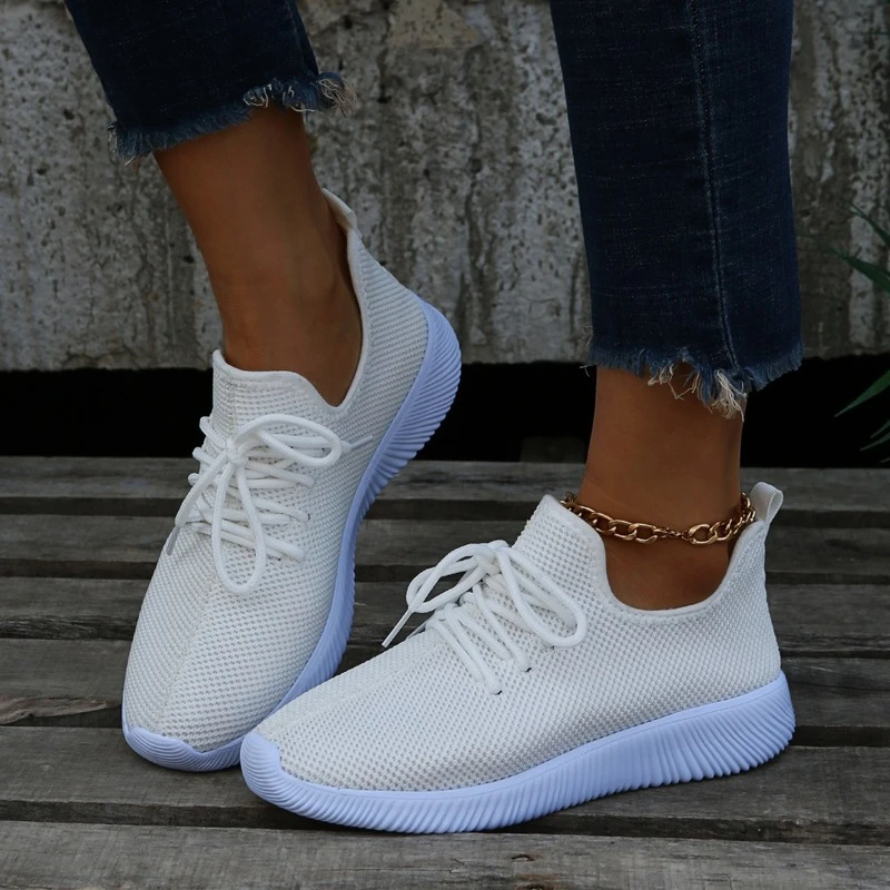 Plus Size Women Shoes 2022 Woven Mesh Running Shoes Soft Bottom Casual Sports Shoes Women's Fashion Luxury Basketball Sneakers