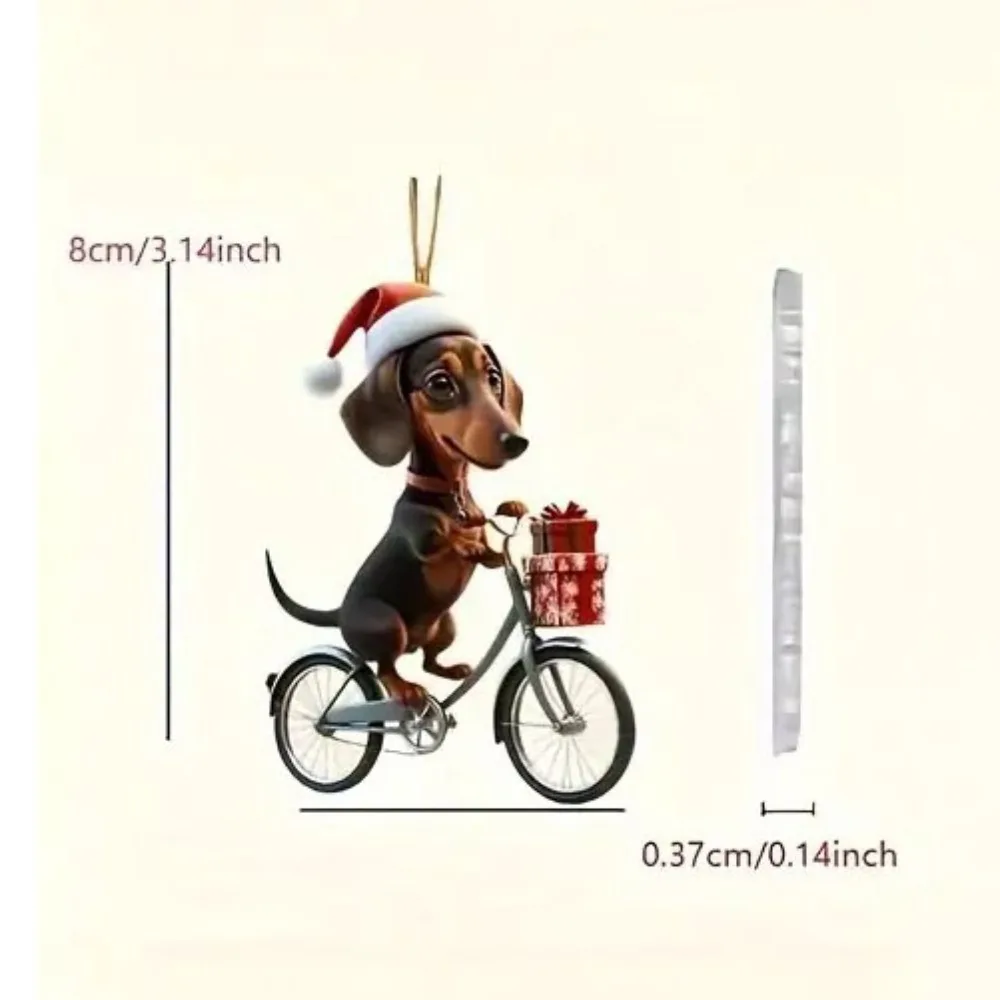 

Многоцветные акриловые кулоны в виде такс 8 см