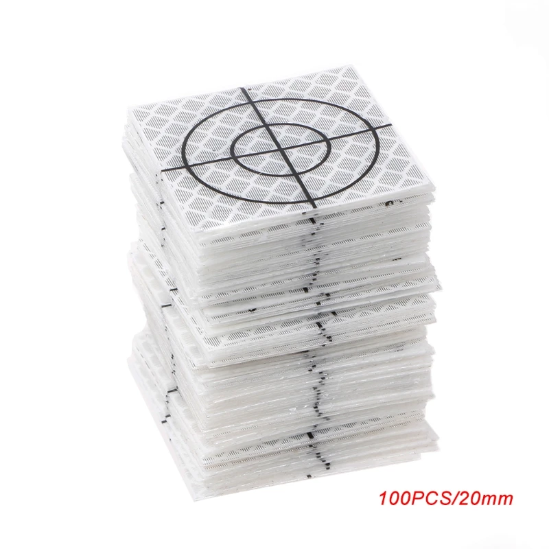 

100 Pcs Professional Reflector Sheet Reflective Tape Target Total Station 20/30/40/50/60mm 367D