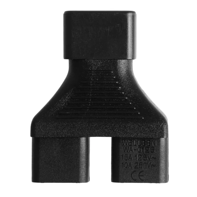 

IEC 320 C14 Male To 2x C13 Female Y Splitter Cord Cable IEC Power Adapter