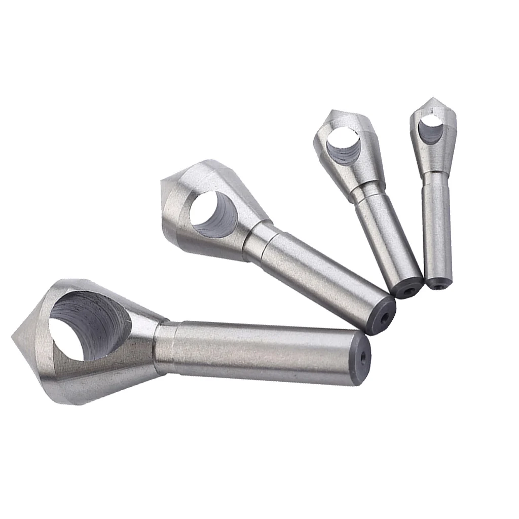 

4 Pieces Round Countersink Boring Set For Wood Metal Drills