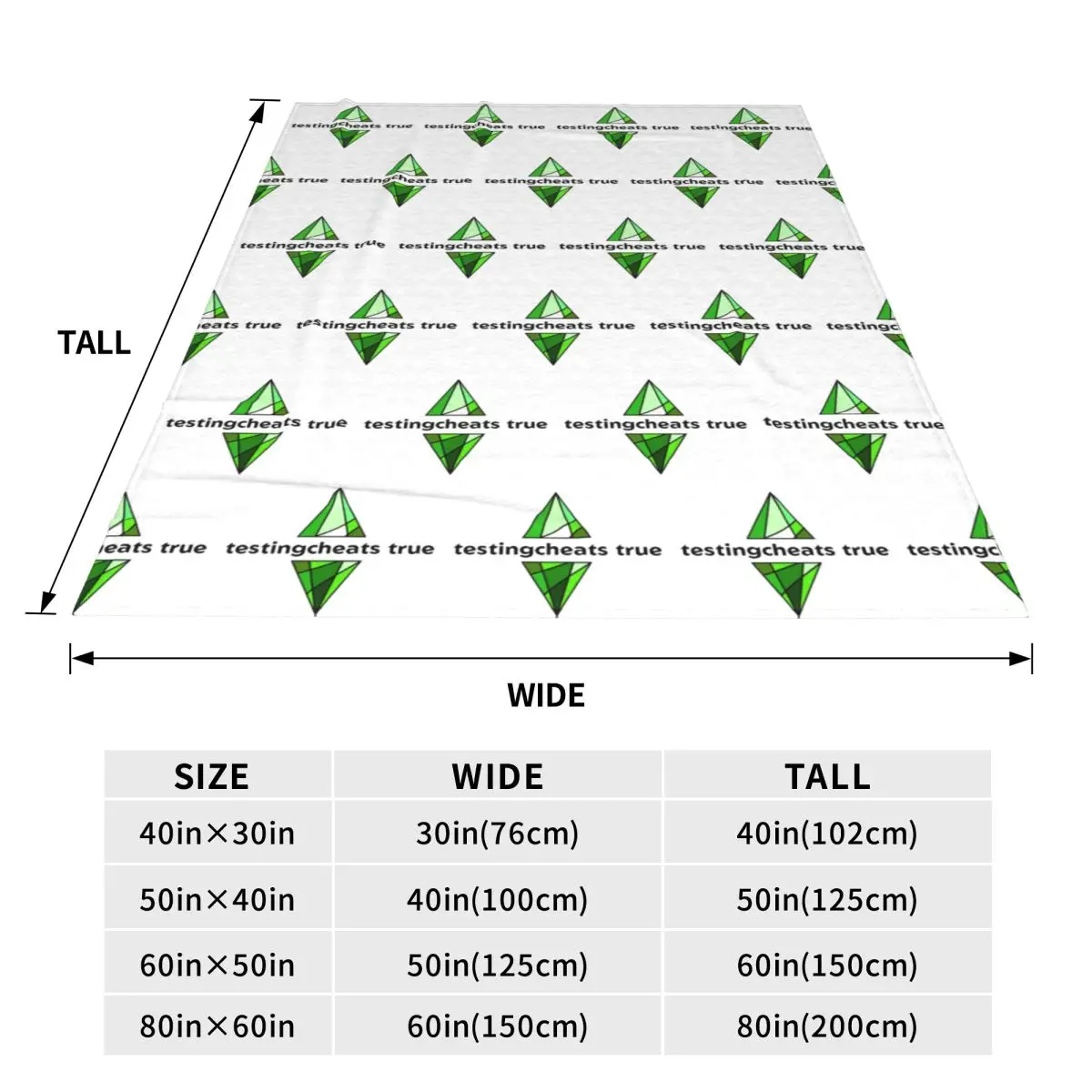 Фото The Sims 4-Testingcheats True Plumbob Одеяло Мягкое теплое фланелевое одеяло Плюшевое одеяло для кровати Гостиная Путешествия Домашний диван №5