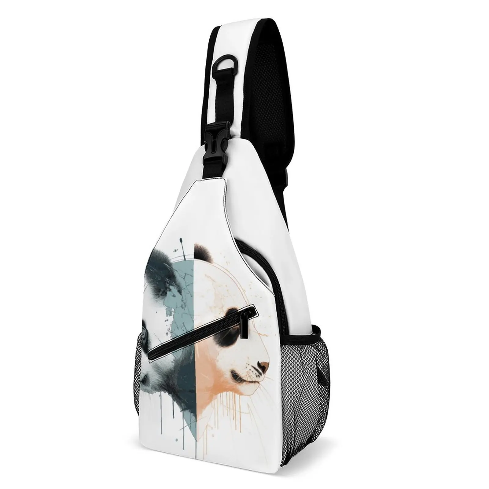

Panda Shoulder Bags Two Sides To Face Daily Chest Bag Women Sport Designer Sling Bag Aesthetic University Small Bags