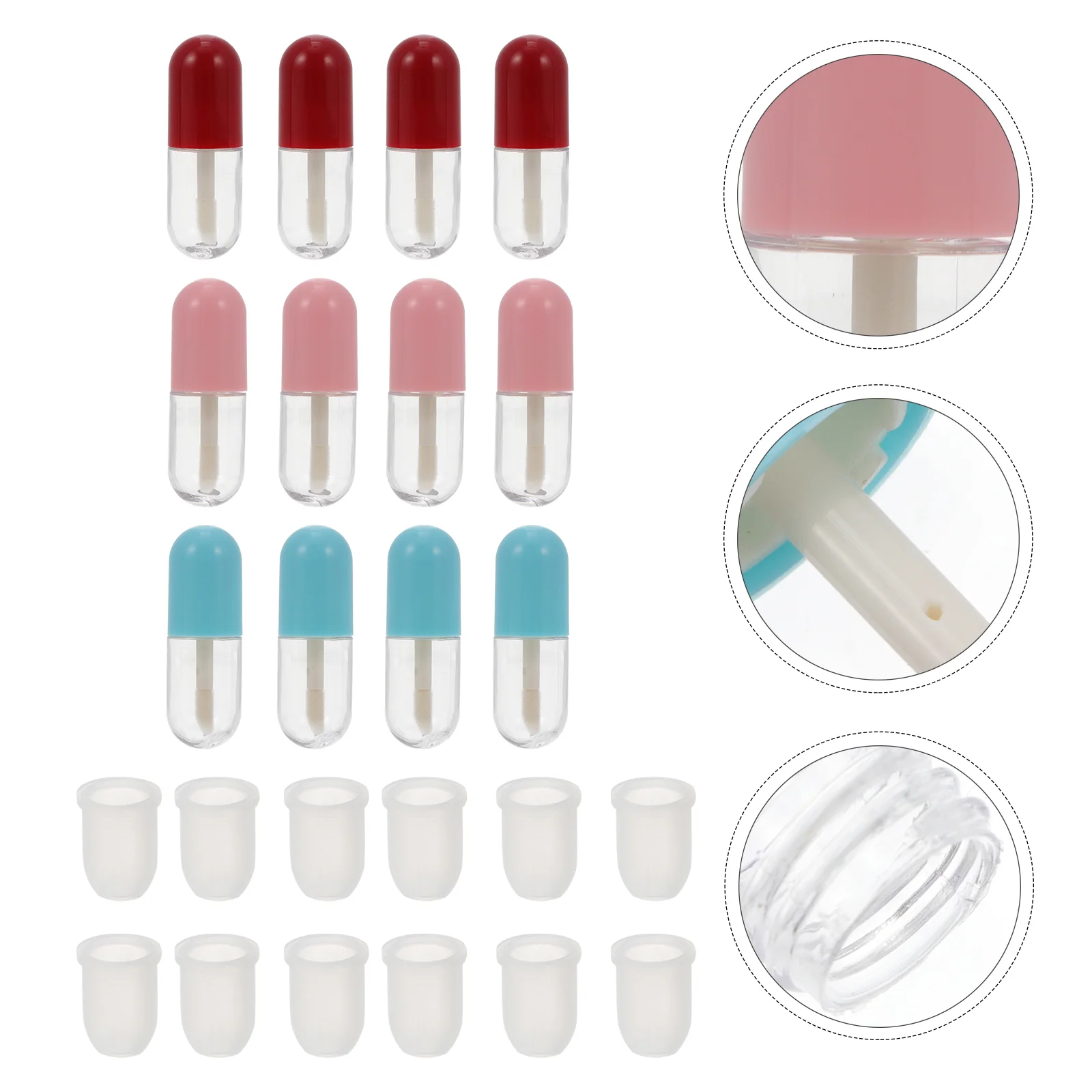 

Lip Gloss Empty Container Tubes Tube Balm Lipstick Refillable Diy Bottles Containers Wholesale Color Lipgloss Bulk Cute Inserts