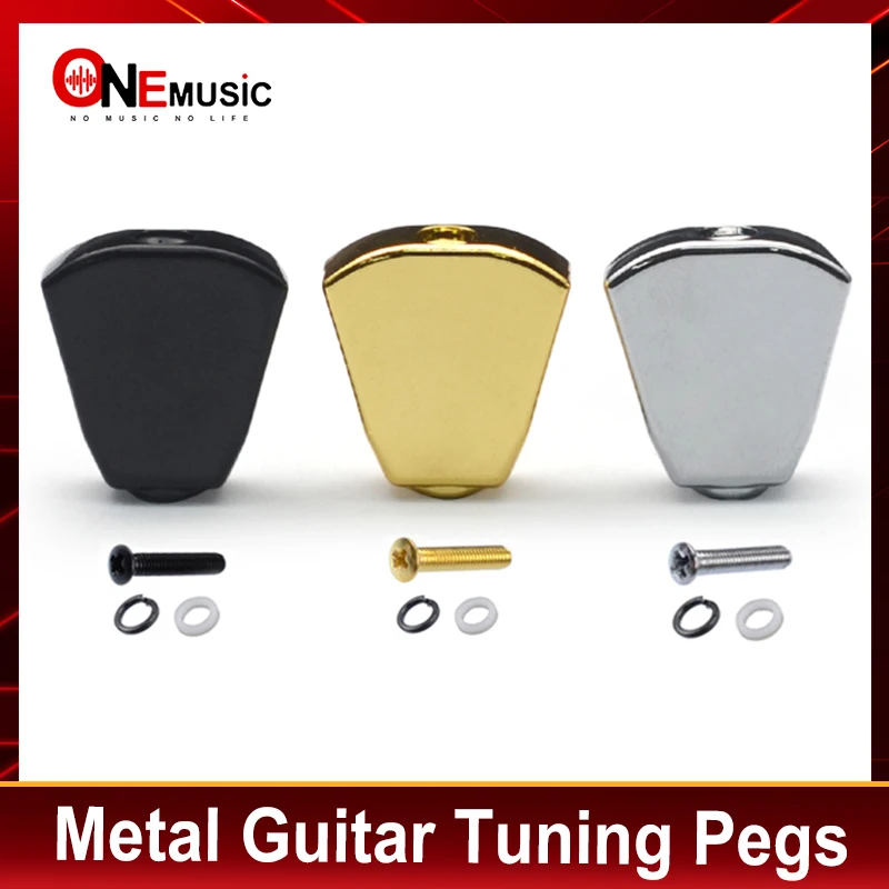 Black Metal Guitar Tuning Pegs keys Tuners Machine Heads replacement Buttons knobs Handle 6pcs