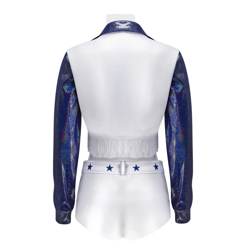 Детский и взрослый футбольный костюм для девочек со звездным принтом