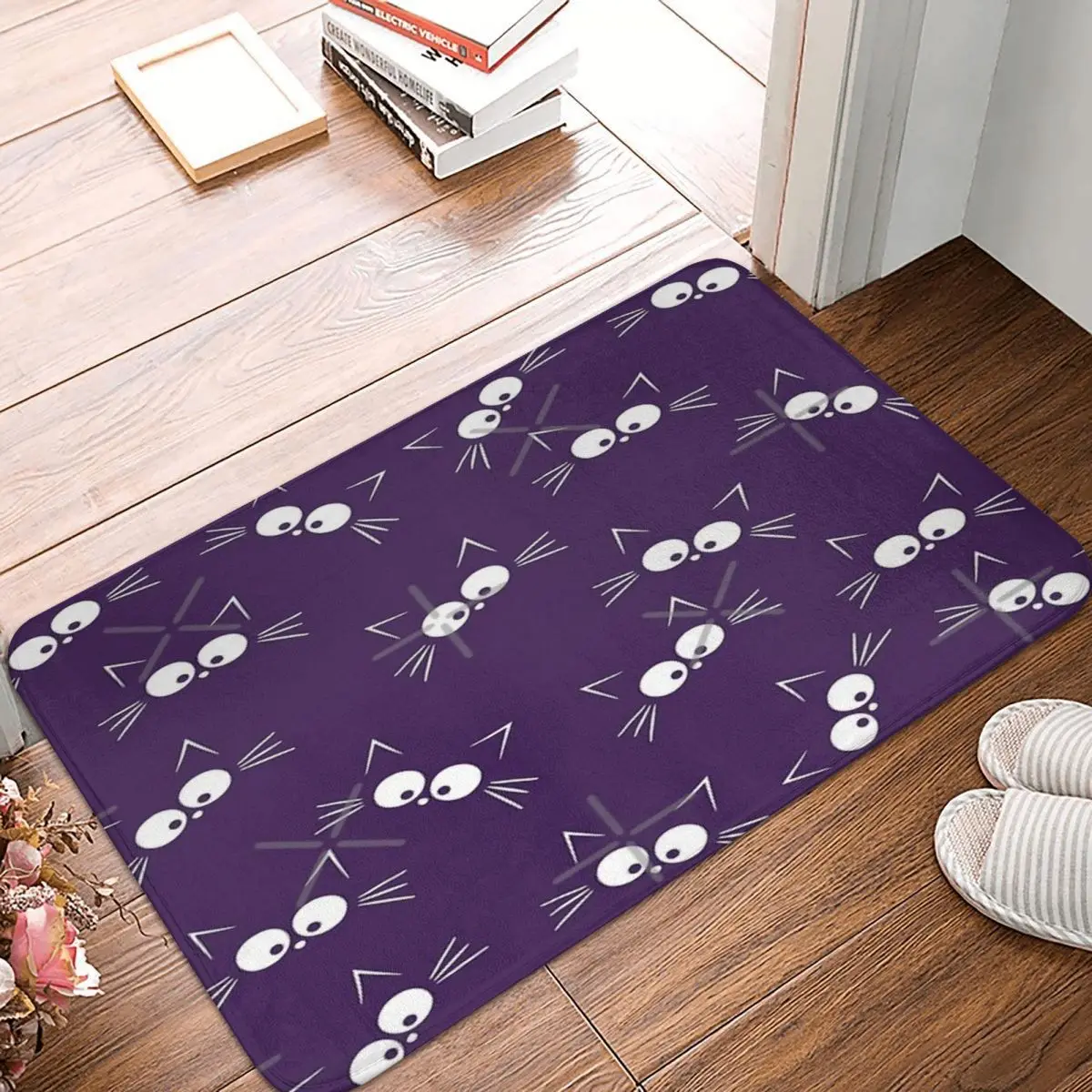 

Милый ковер с рисунком кошки 40x60 см, коврики из полиэстера, современный ковер для гостиной, домашний декор