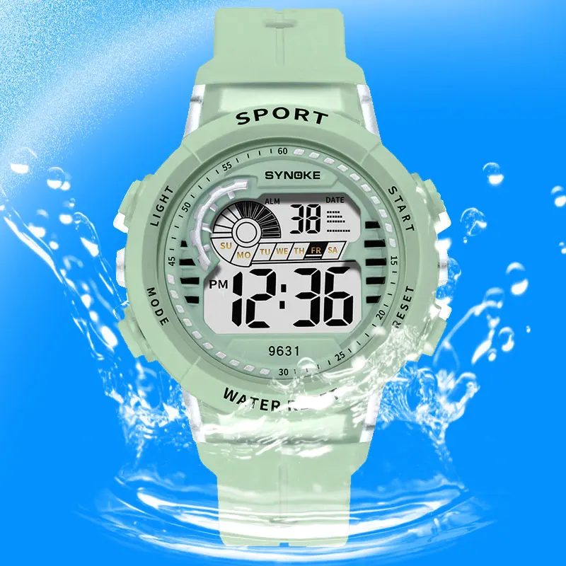 

SYNOKE Sport Children Watch 50M Waterproof LED Digital Kids Watches Luxury Electronic Wristwatch Stopwatch for Boys Girls Gifts
