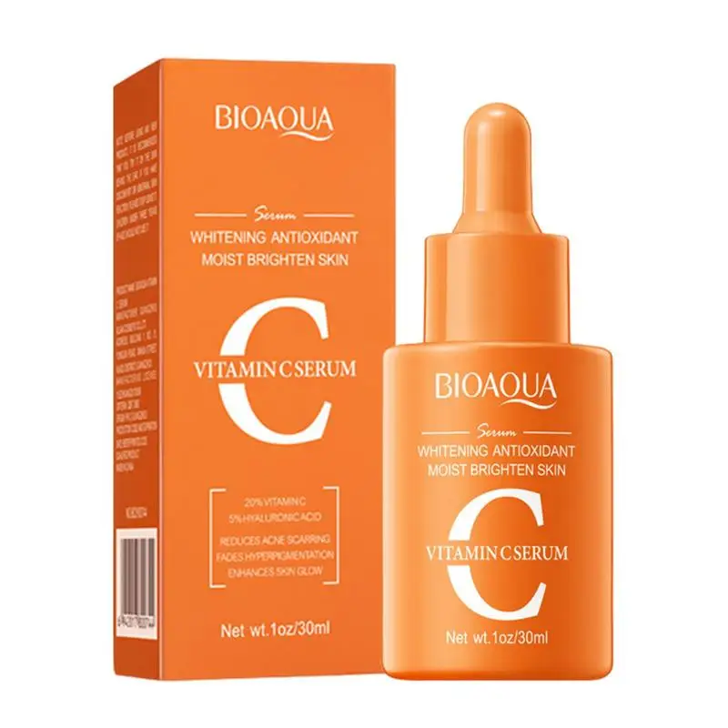 

Vitamin C Facial Serum Brighten Skin Lighten Spots Hyaluronic Acid Face Essence Skin Care Products 30ml Skincare Products