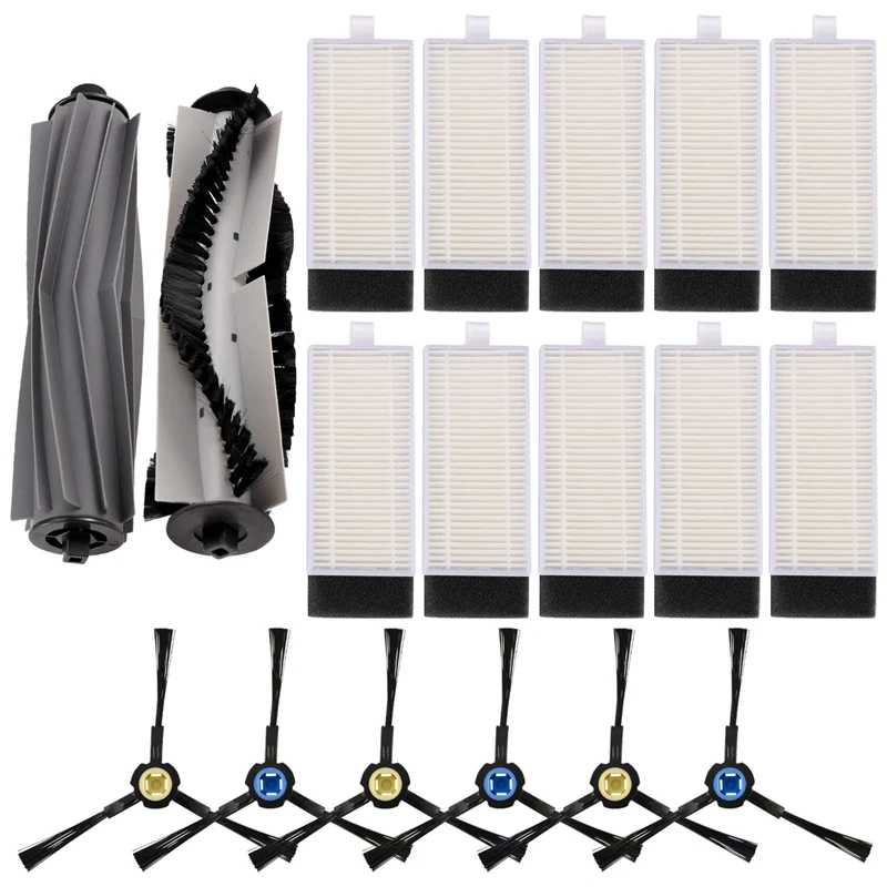 Сменные детали для робота-пылесоса ILIFE T20s фильтр НЕРА с боковой щеткой и роликом