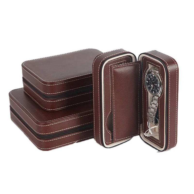 Модный 2/4/8 сетчатый чехол для часов из искусственной кожи переносная сумка