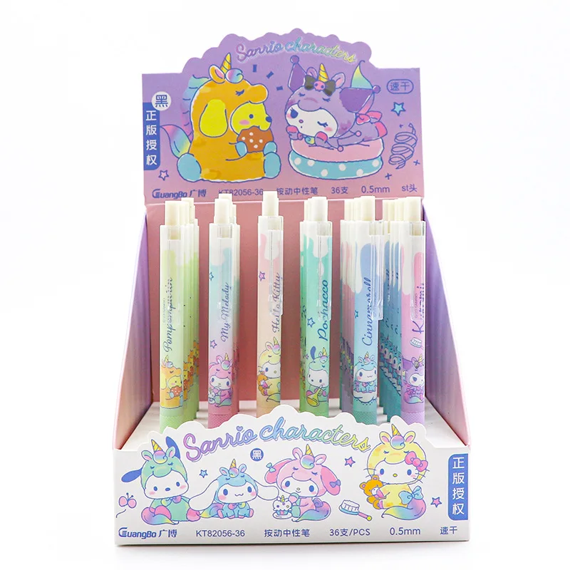 

Ручка гелевая Sanrio, 36 шт., 0,5 мм, Черная