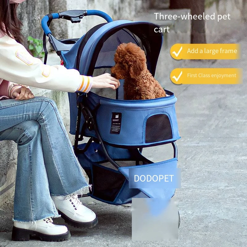 Новинка 2024 складная тележка для собак Teddy Dog большая домашних животных легкая на