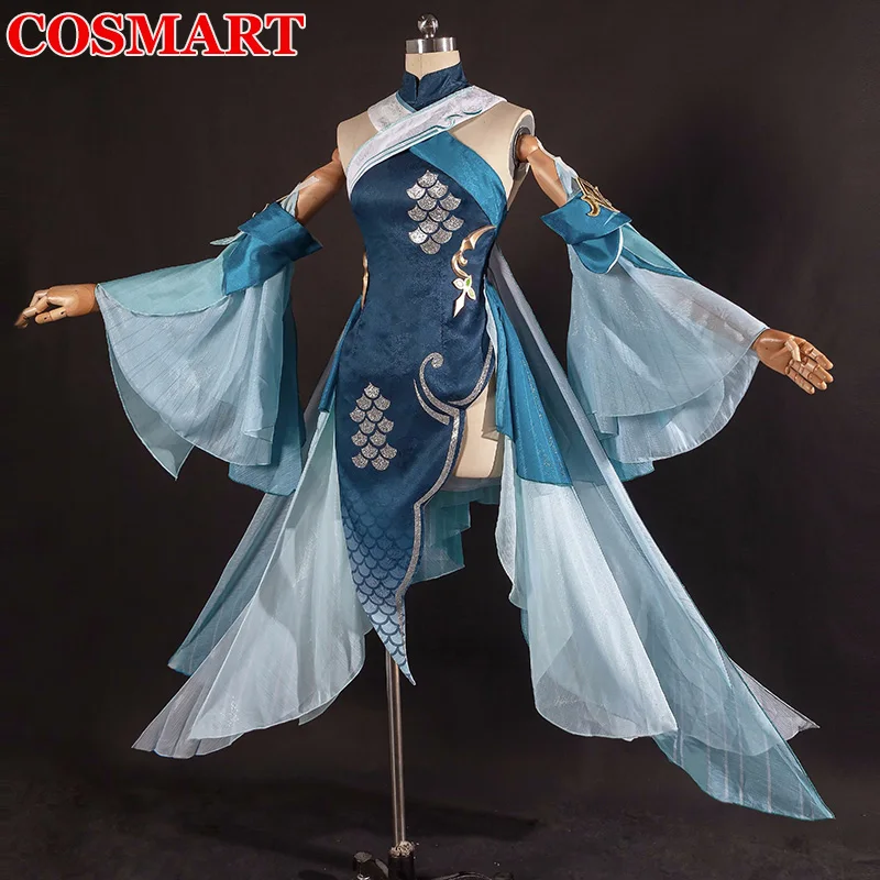 

Косплей-костюм мадам пин COSMART Genshin Impact Pinger, платье Gorgrous, наряд для Хэллоуина для женщин, горячая игра, Новинка