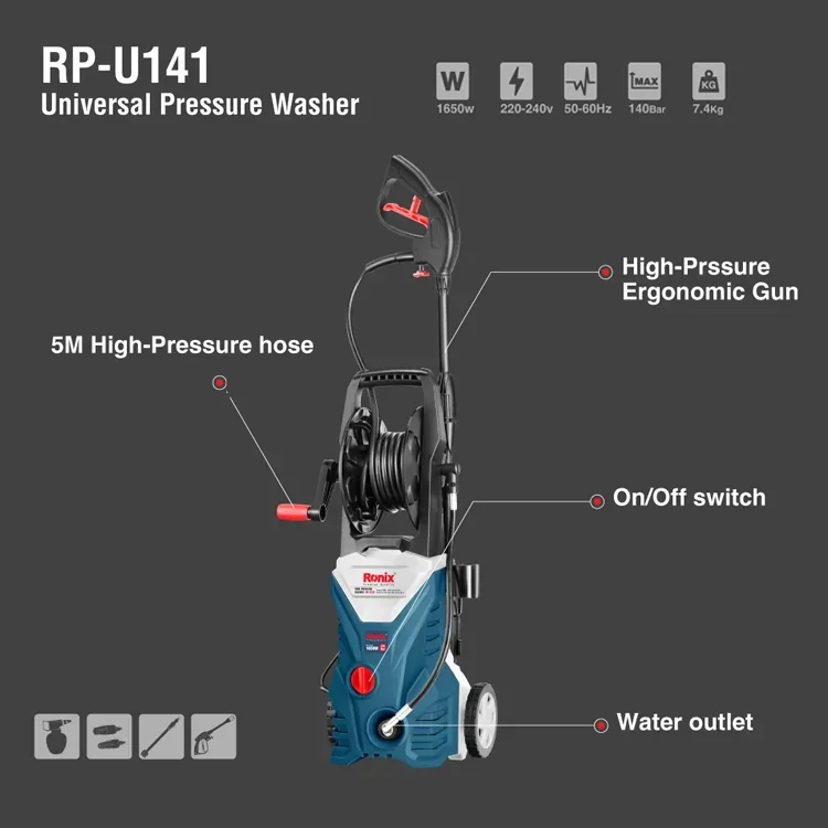 Для горячей продажи модели Ronix RP-U141 140 бар дальнего действия масляных пятен