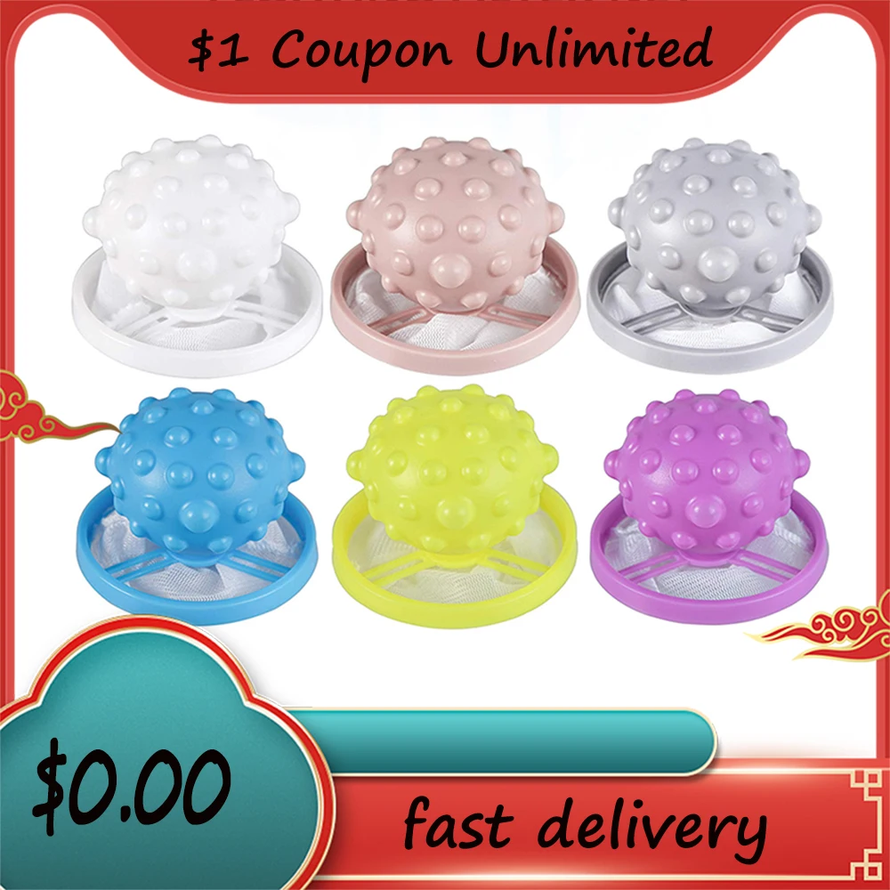 

1Piece Reusable Hair Lint Catcher Removal Net Bag Washing Machine Float Filter Collector Washer Filter Cleaning Laundry Ball
