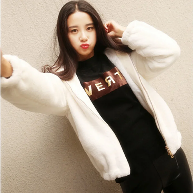 Winter Jacket Women 2022 New Faux Mink Fur Coat Casual Long Overcoat Turn Down Collar Warm Jacket Zippered Padded Hoodie