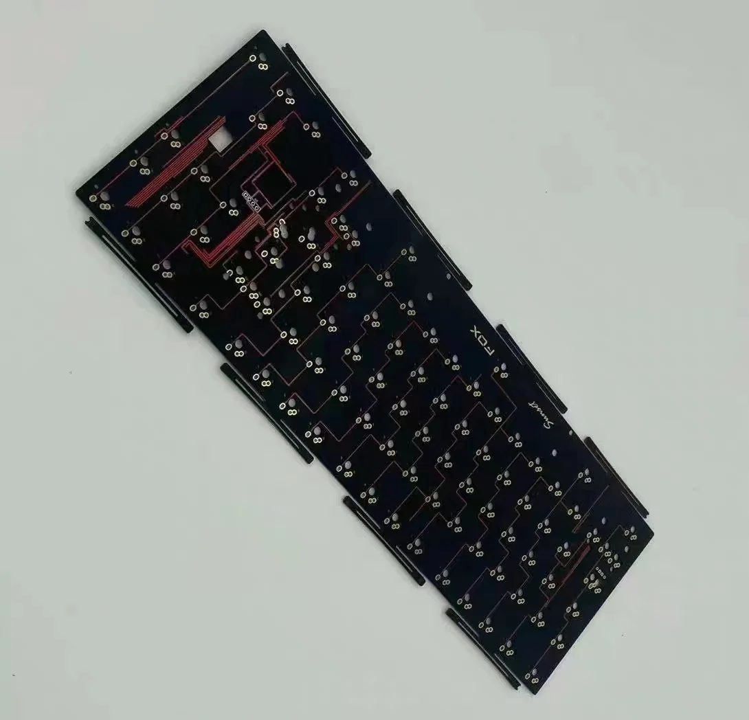 Wholesale Customized Keyboard PCB 40/60/65/70/80/100% Bluetooth 2.4G RGB VIA/VIAL QMK Rotary Screen Shows MX/EC Mini Pad PCB