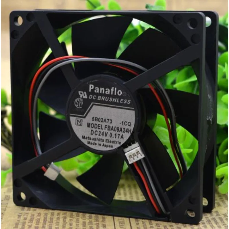 Оригинальный вентилятор ЦП для Panaflo FBA09A24H 9 см 9025 24 В 0.17A преобразователь частоты охлаждающий вентилятор 90x90x25 мм