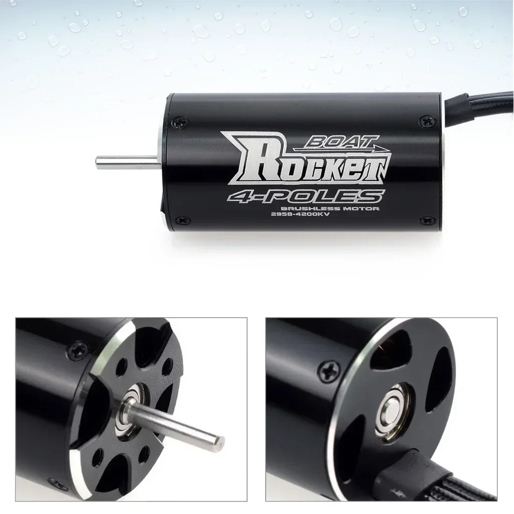 Surpass Hobby Rocket 2958 3380KV 4480KV Водонепроницаемый бесщеточный двигатель 3 175 Вал для