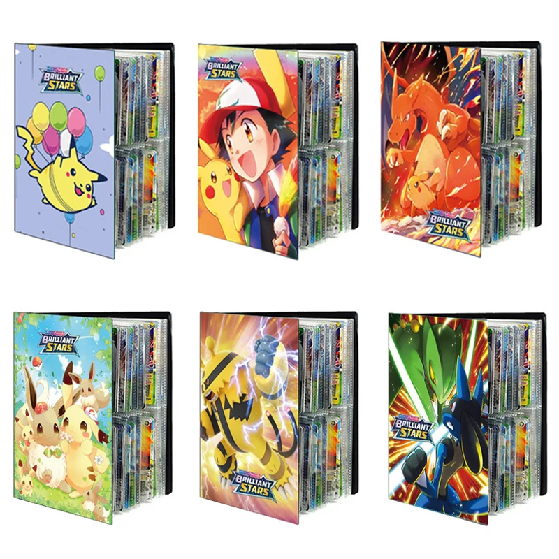 

Album Pokemon 432 Card Book Cartoon Pikachu 9 Pocket Playing Game Map Pokémon Holder Folder Collection Loaded List Kids Toy Gift