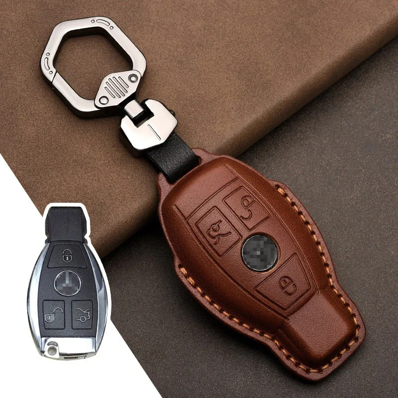 

Чехол для ключа из натуральной кожи для Mercedes-Benz W203 W210 W211 Amg W204 C E S Cls Clk Cla Slk Class