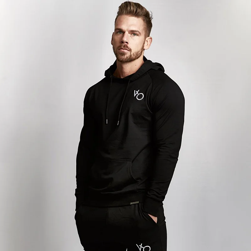 

Men's Gyms Hoodies Sweatshirt Casual Pullover Fitness Running Hooded Workout Streetwear Hoody Male Sportswear Man Sports Tops