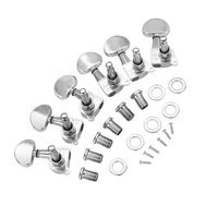 metal opening guitar machine heads tuning pegs tuners for folk guitar bass silver