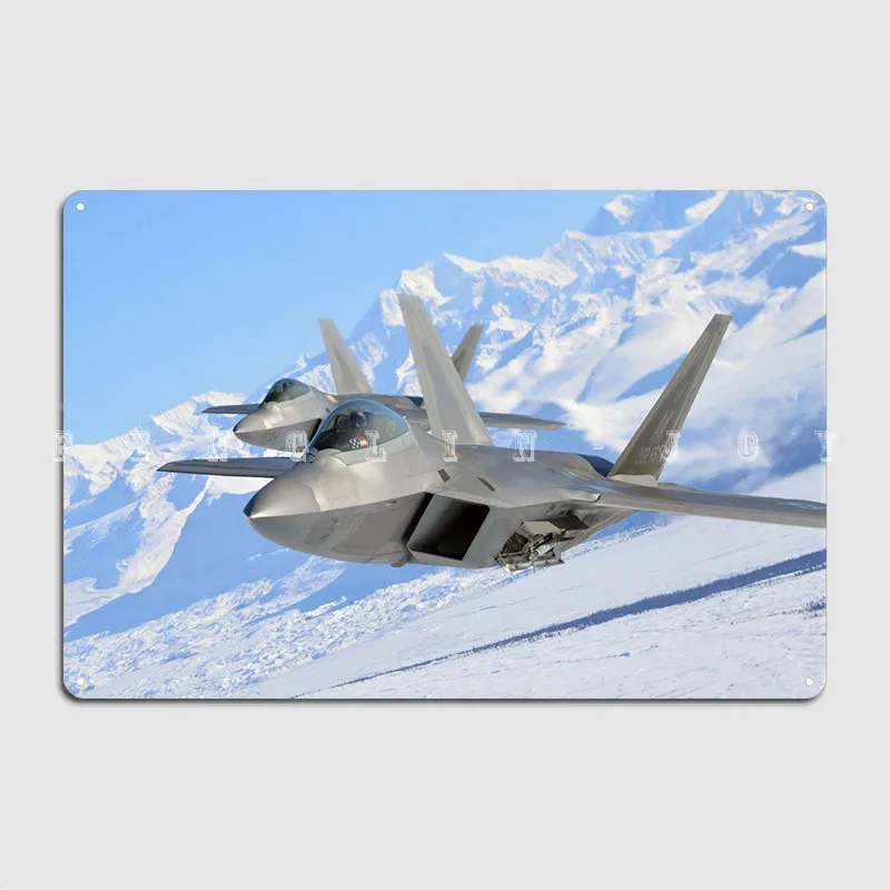 

F22 металлический плакат Raptor, настенный плакат, Настенная пещера, дизайн гостиной, роспись, оловянный плакат, плакаты