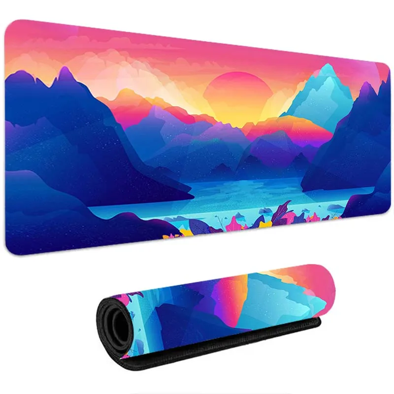 

Mouse Pad Kawaii Desk Accessories Landscape Gamer Cabinet Table Mat Office Carpet Cute Mousepads Deskmat Mousepad Gaming Mats Pc