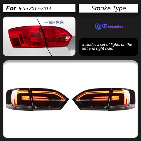 AKD Автомобиль Для VW Jetta MK6 2012-2014 Задний фонарь DRL 12V H7 Светодиодные биксеноновые лампы Противотуманные фары Инструменты Задний фонарь Jetta Автомобили Аксессуары