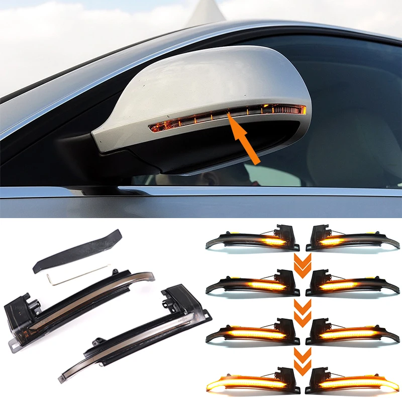 

Dynamic Blinker Mirror Light for Audi A3 8P Q3 A6 C6 4F S6 A4 A5 B8 LED Turn Signal Side Indicator S4 S5 S6 A8 D3 8K S8