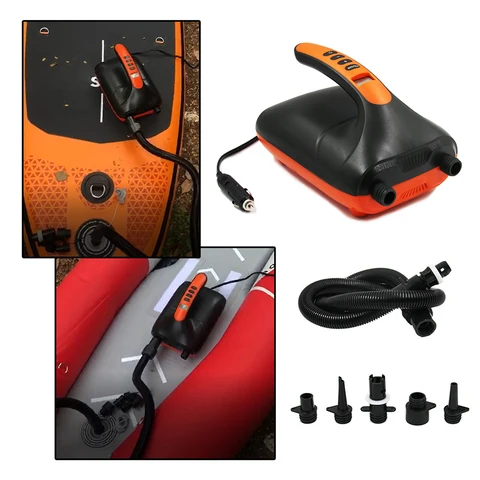 Насос для SUP Board 20PSI с автоматическим отключением, надувной насос для SUP-лодки, ЖК-дисплей, портативный воздушный компрессор для матраса на воздушной лодке