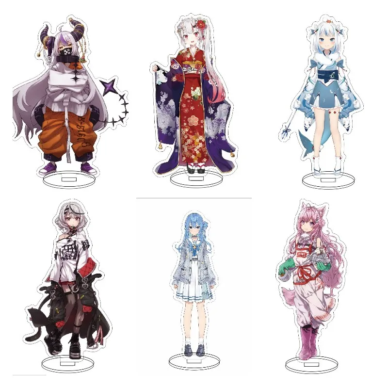 

Japan Hololive Anime Figures Hosimati Suisei Shirakami Fubuki Acrylic Stands Nakiri Ayame Character Model Toy Decor Fans Gift