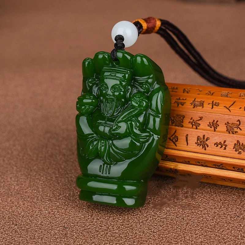 

Natural Turquoise Hand-carved Fortune Jade Pendant Fashion Boutique Jewelry Men and Women Reach Fortune Necklace Gift Accessorie