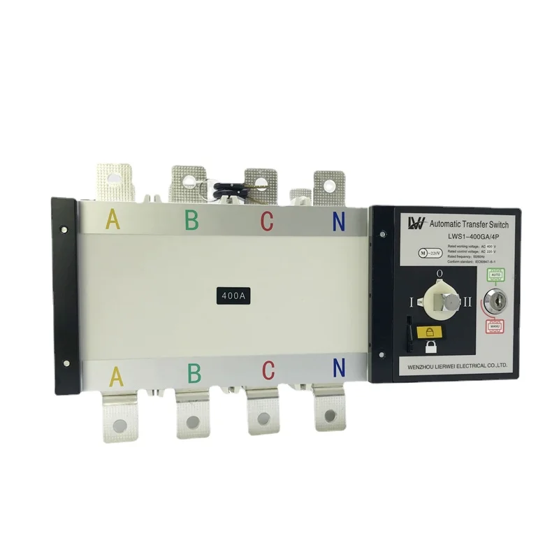 

Hot Sell 400 Amp Automatic Transfer Switch ATS 220V 50/60 Hz
