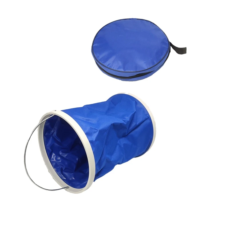 

Foldable Bucket,Collapsible Bucket, 13L/3.4Gallons Compact Portable Multifunctional Folding Bucket, Fishing Bucket