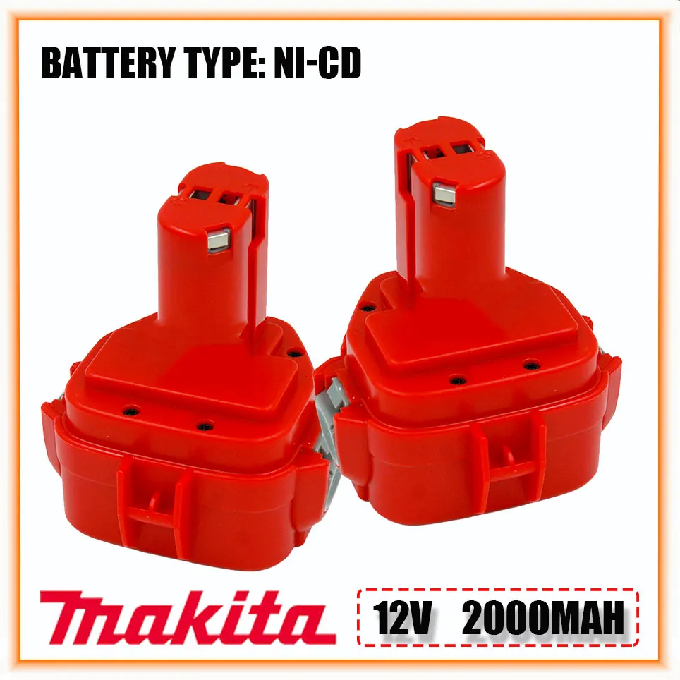 

12V Makita 2000mAh Ni CD Rechargeable batteries Replacement Battery 12V Power Tools Bateria PA12 1220 1222 1235 1233S 6271D
