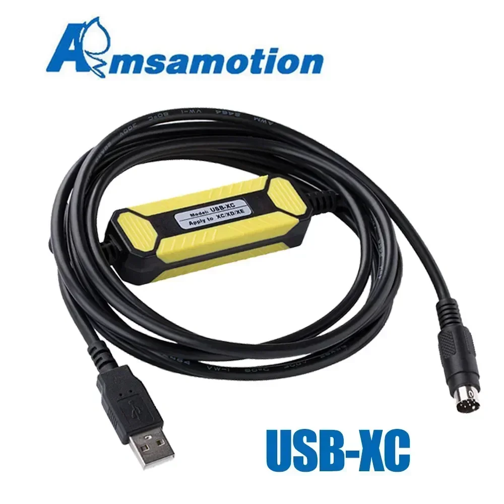 Фото USB-кабель для программирования ПЛК Xinje XC1 XC2 XC3 XC5 XD XE, совместимый с USB-XC, поддержка WIN7 №1