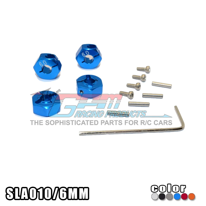 

For Trax Slash 4x4 Aluminum Alloy Adapter Hex 12x Thick 6x Pin 2-4 Pack Sla010/6mm
