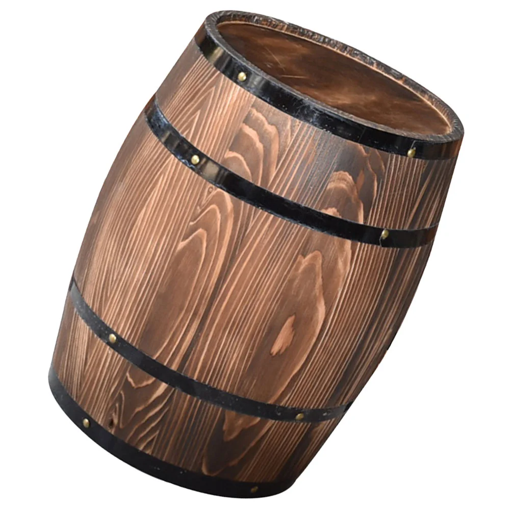 

Wood Decor Barrels Decoration Decorate Small Wooden Retro Photo Prop Artistic Craft Decorative Beer Red Aging