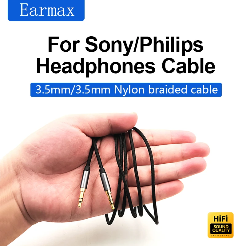 Фото Сменный кабель для наушников для SONY MDR-1A 100AAP 100ABN 1ADAC Z1000 XB950BT 1000X XM2 XM3 XM4 XM5 CH700N CH710N XB900N XB910N №4