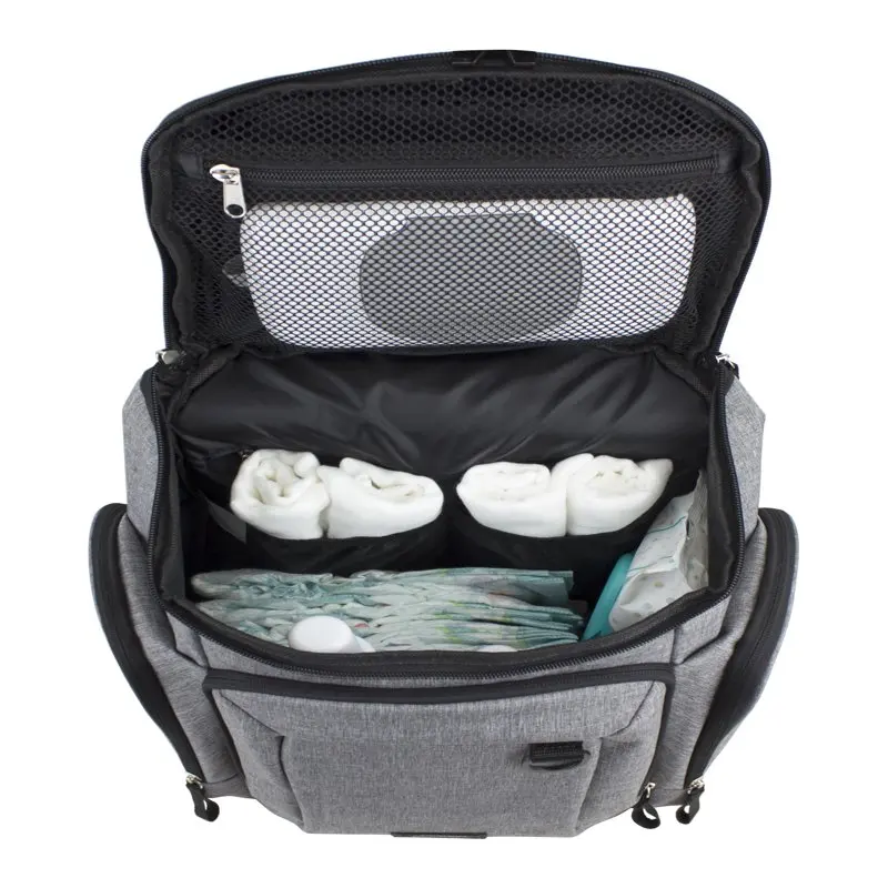Wooster St. Backpack Diaper Bag with Adjustable Shoulder Straps, Bonus Changing Pad, Stroller Straps and Insulated Zipper Pocket