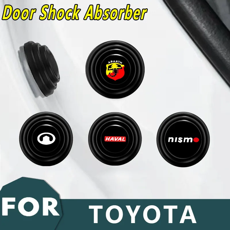 

4pcs Car Door Trunk Shock Absorption Stickers For Toyotas Corolla Yaris Chr Auris RAV4 Land Cruiser Camry Highlander Prado Vitz